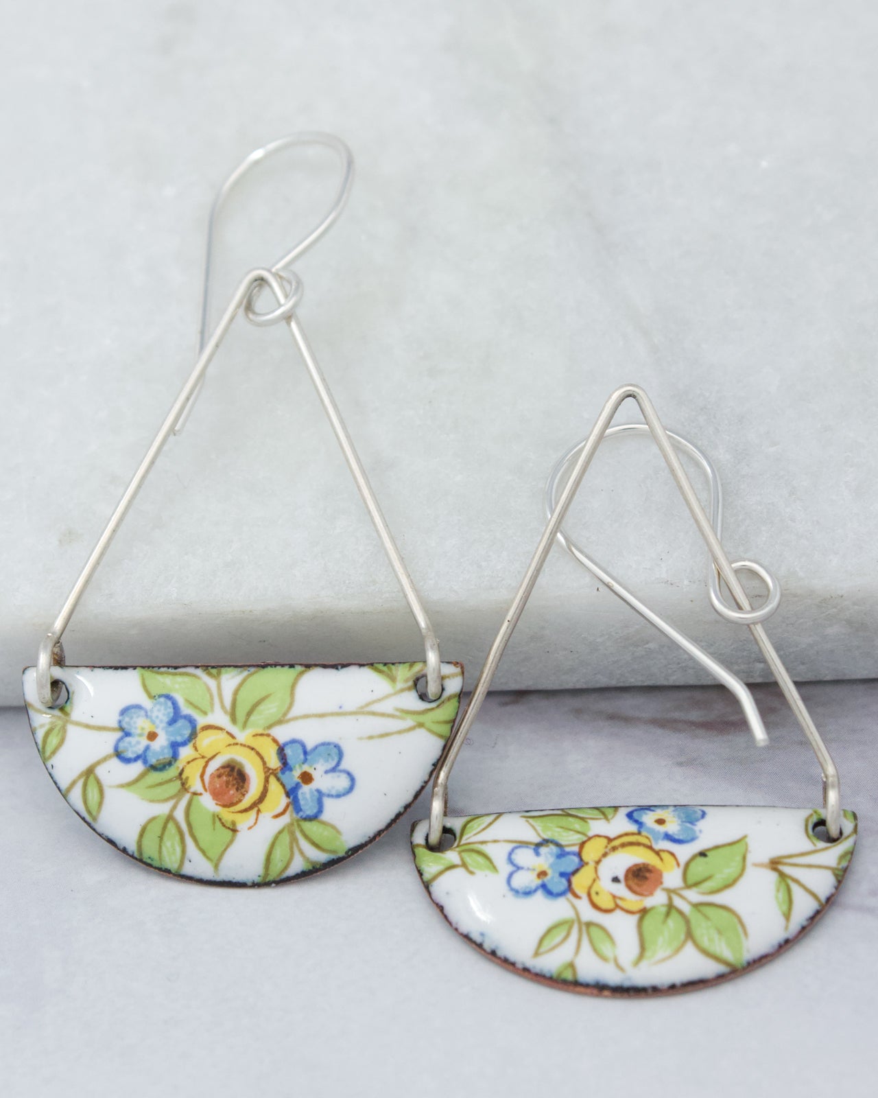 Vintage Revival Earrings, Flower Girl, Contain