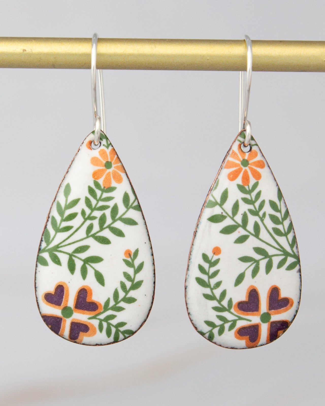 Vintage Revival Earrings, Blomma, Teardrop
