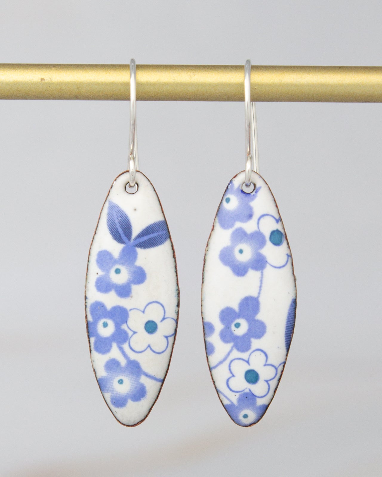 Vintage Revival Earrings, Delft, Petal