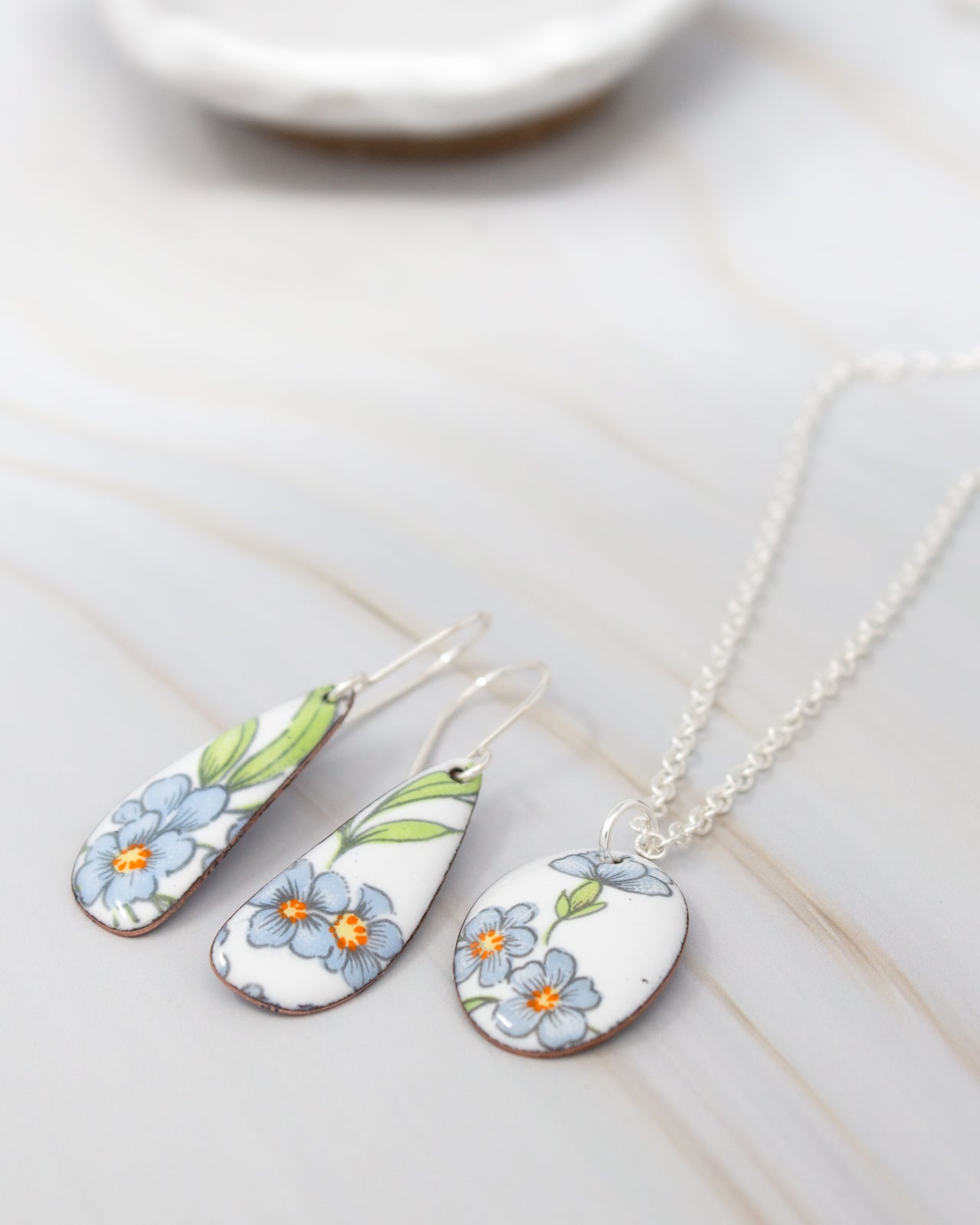 Miss Bluebell Vintage Revival Earrings, Small Drop
