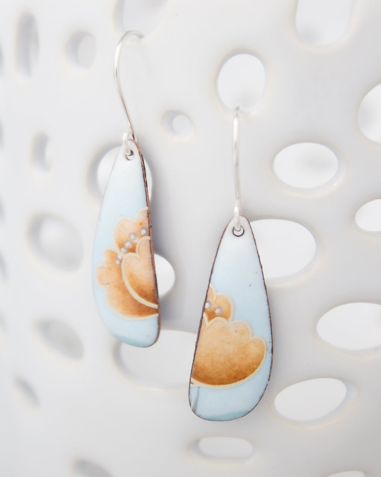 Buttercup Blues Vintage Revival Earrings, Small Drop