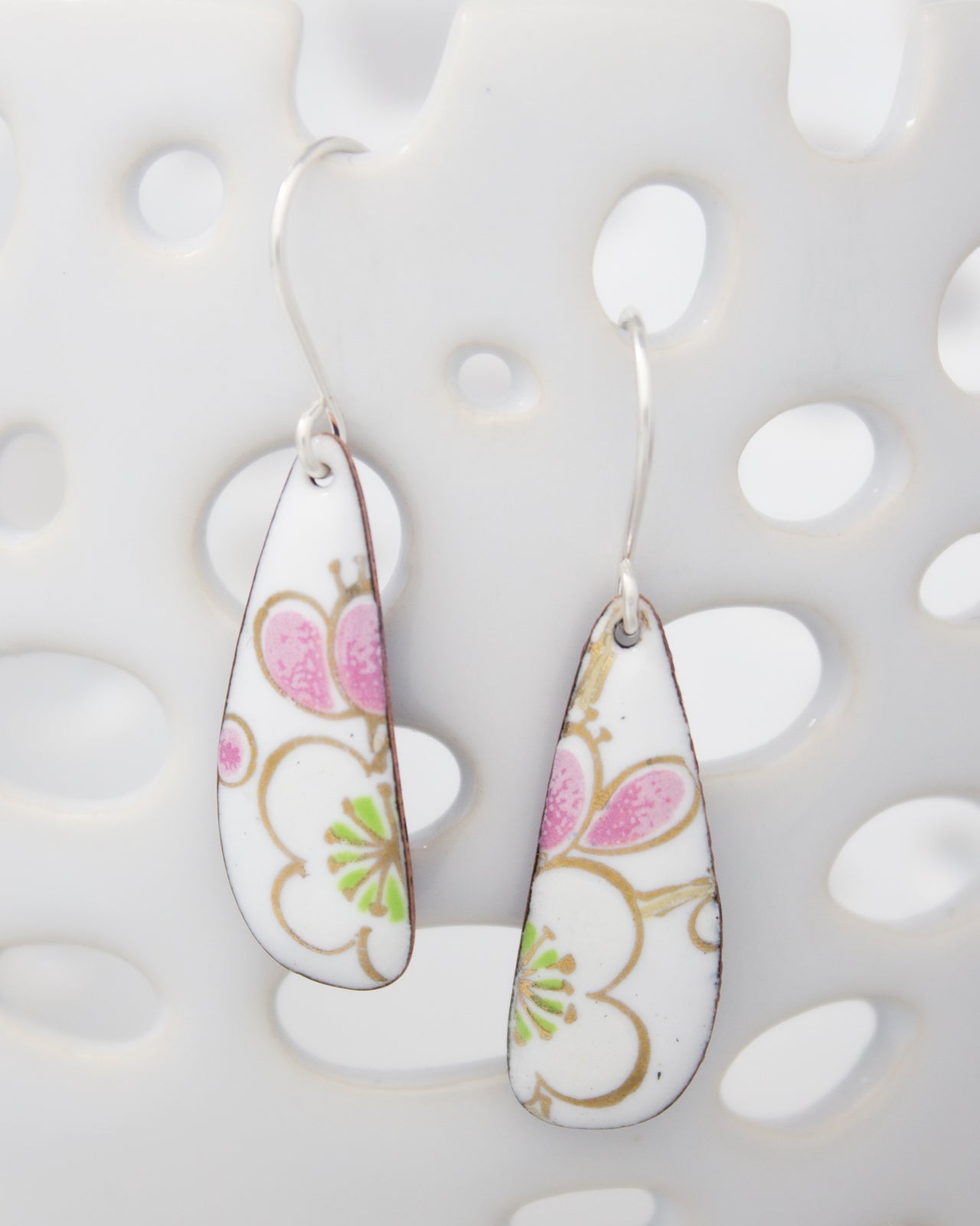 Sakura Vintage Revival Earrings, Small Drop