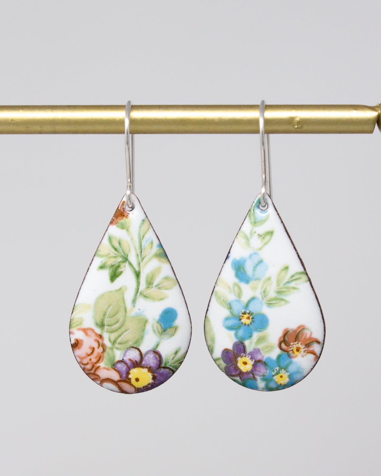 Flower Girl Vintage Revival Earrings, Teardrop