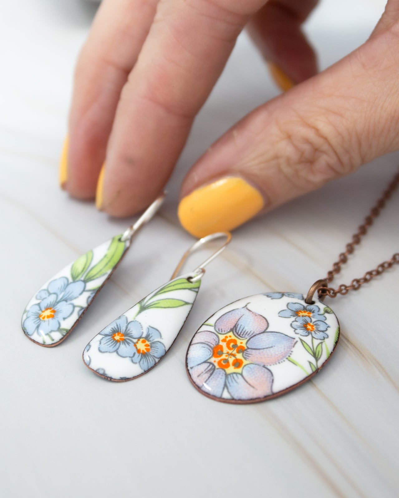 Miss Bluebell Vintage Revival Earrings, Small Drop