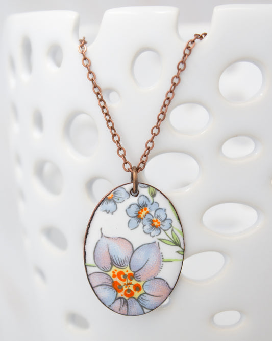 Miss Bluebell Vintage Revival Necklace, Large Medallion