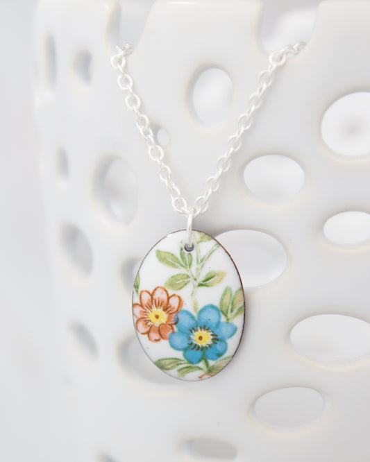 Flower Girl Vintage Revival Necklace, Small medallion