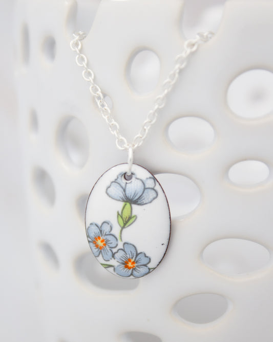 Miss Bluebell Vintage Revival Necklace, Small medallion