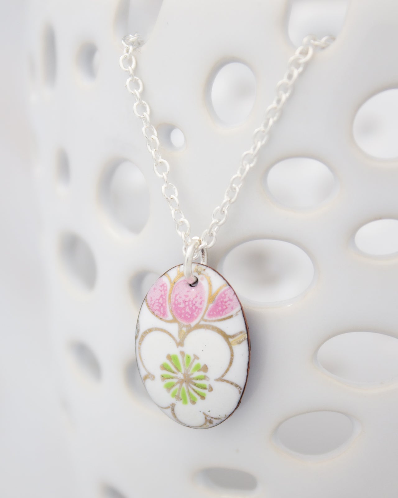 Sakura Vintage Revival Necklace, Small medallion