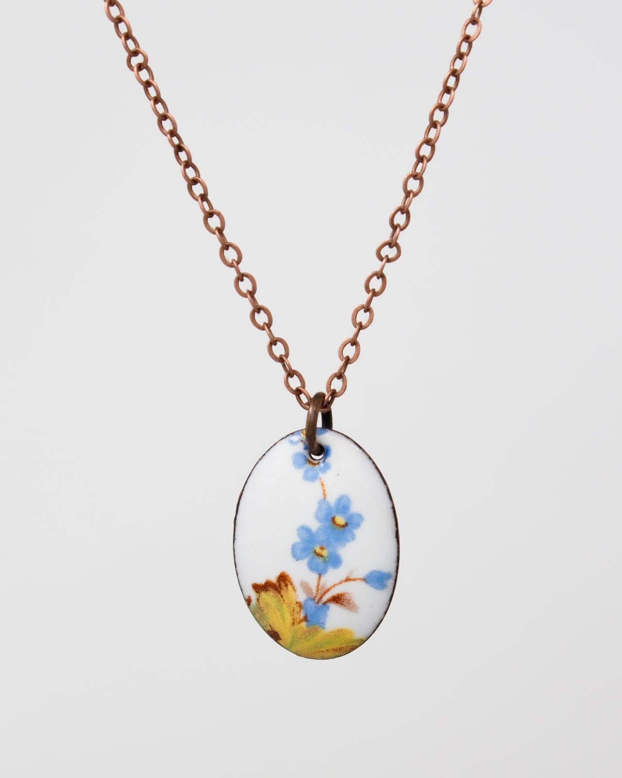 Wildflower Garden Vintage Revival Necklace, Small Medallion