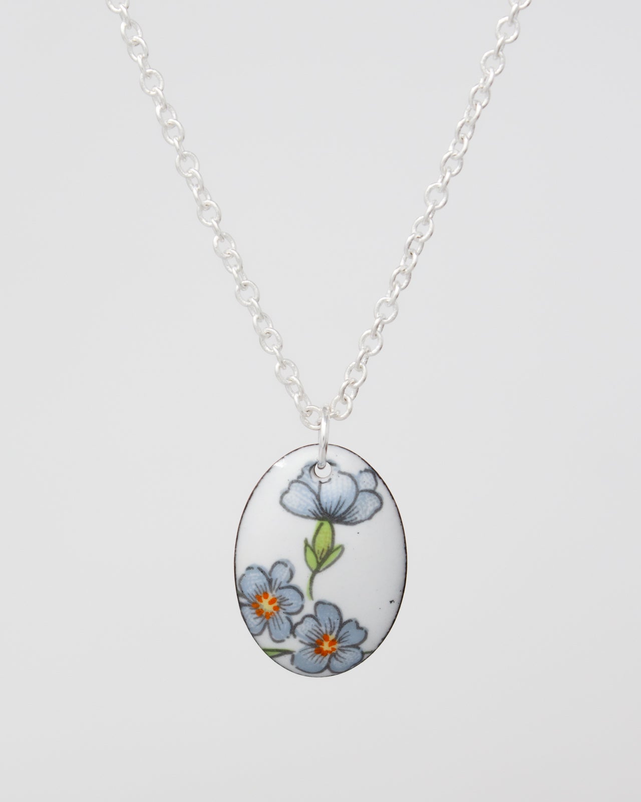 Miss Bluebell Vintage Revival Necklace, Small medallion