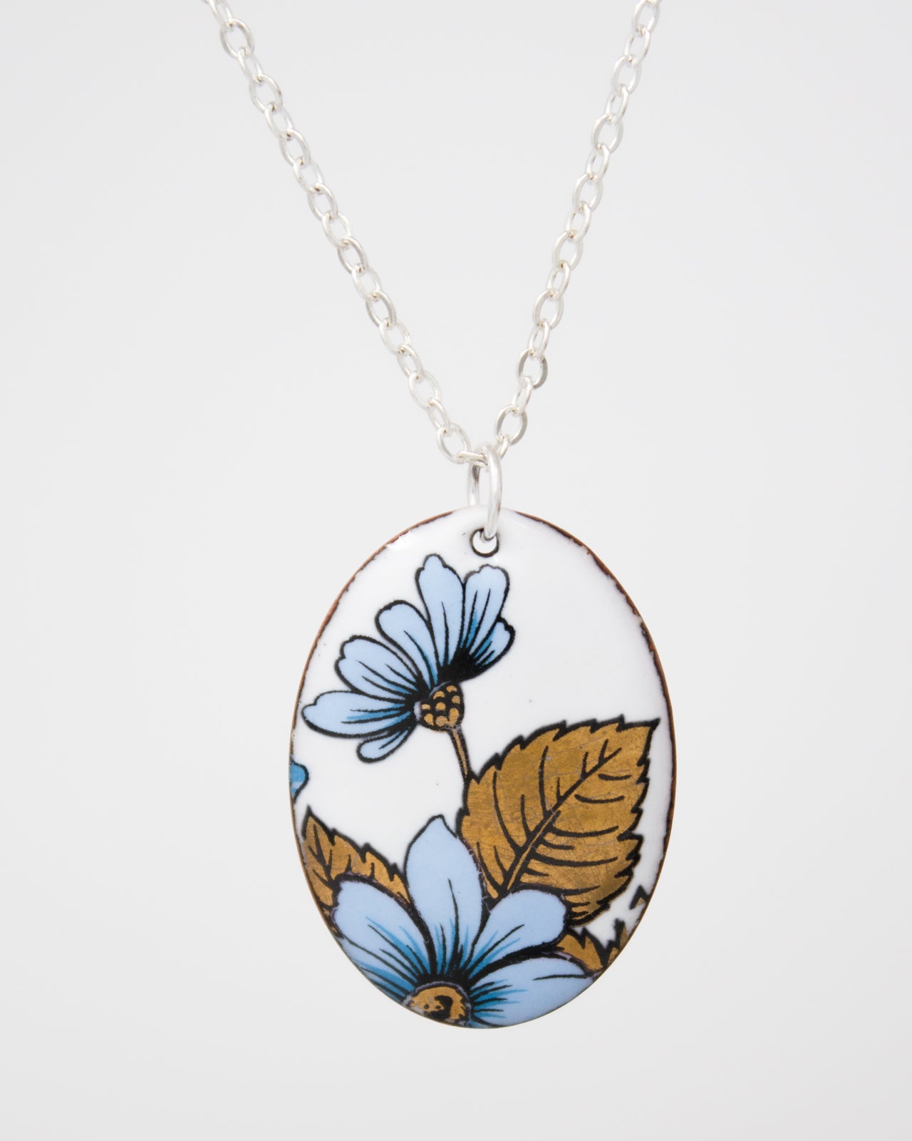 Vintage Revival Necklace, Royal Cosmos, Large Medallion