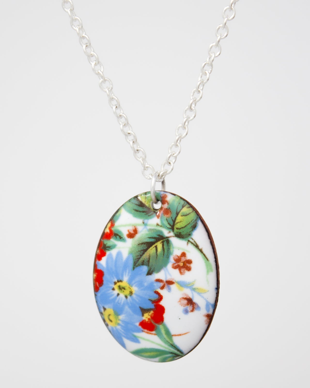 Wildflower Garden Vintage Revival Necklace, Large Medallion