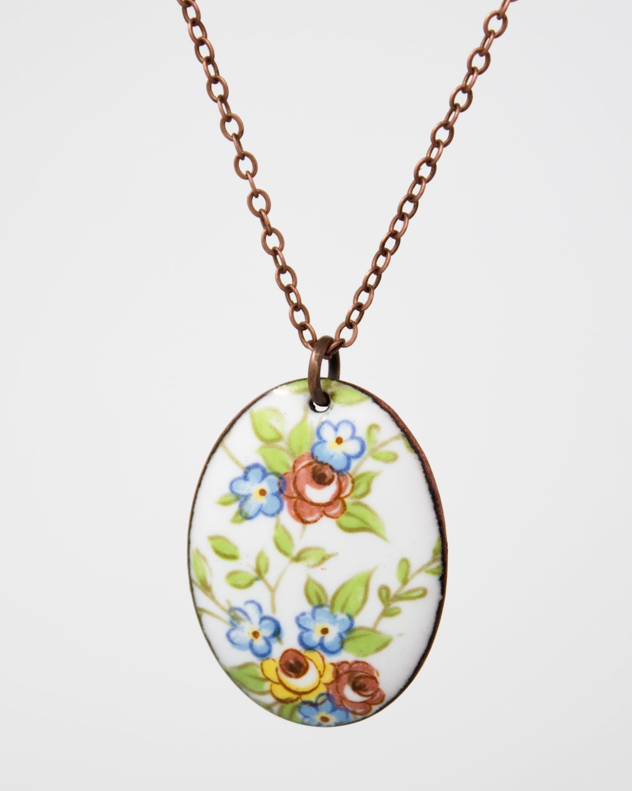 Petite Bouquet Vintage Revival Necklace, Large Medallion