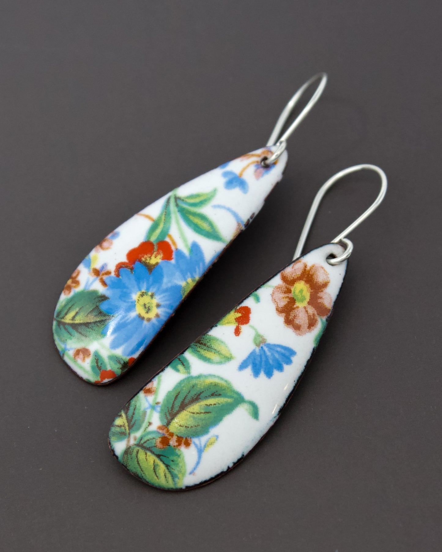 Vintage Revival Earrings, Wildflower Garden, Large drop