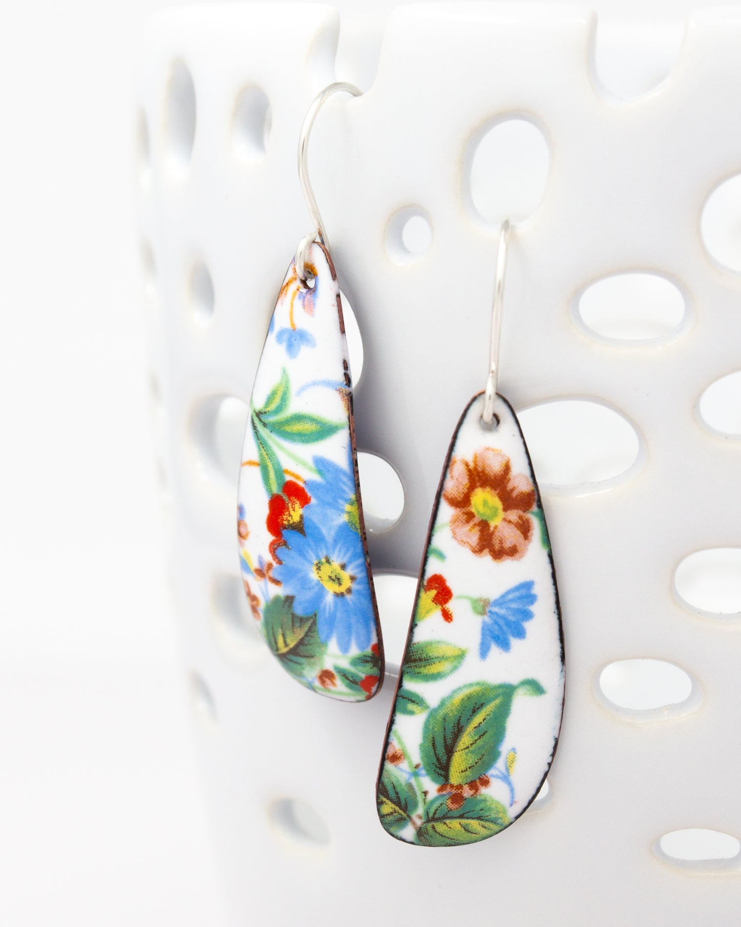 Vintage Revival Earrings, Wildflower Garden, Large drop