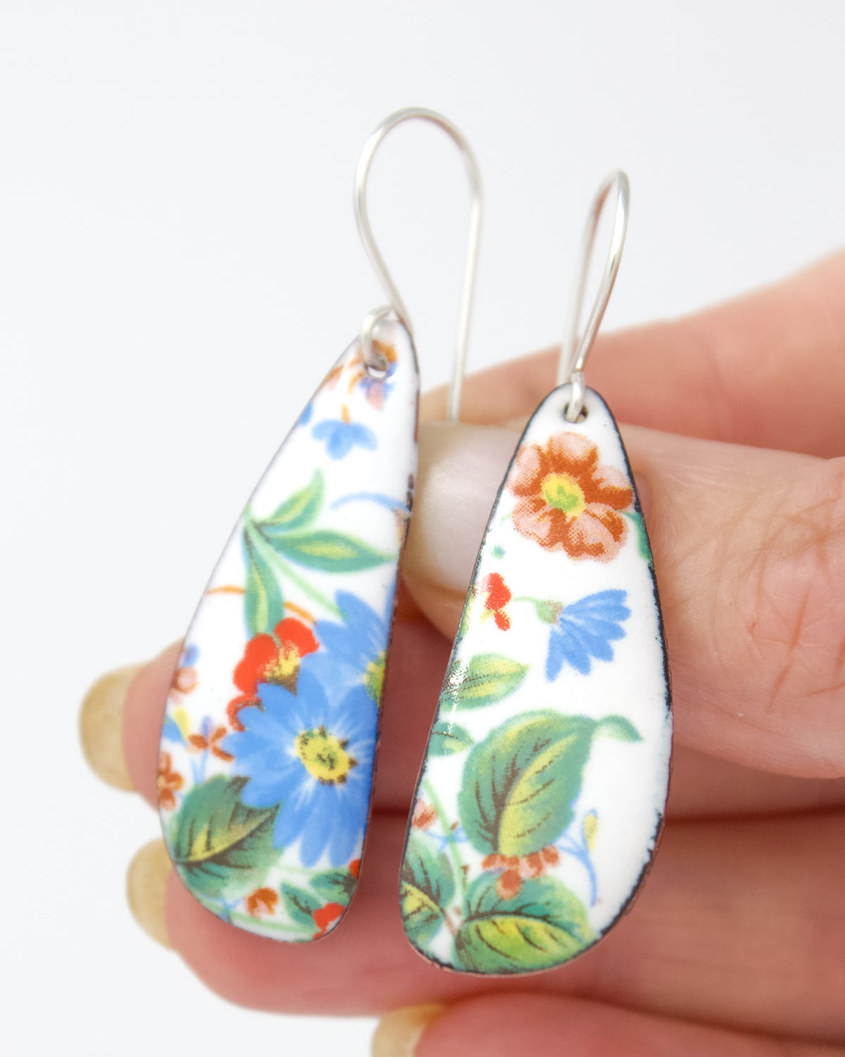 Vintage Revival Earrings, Wildflower Garden, Large drop