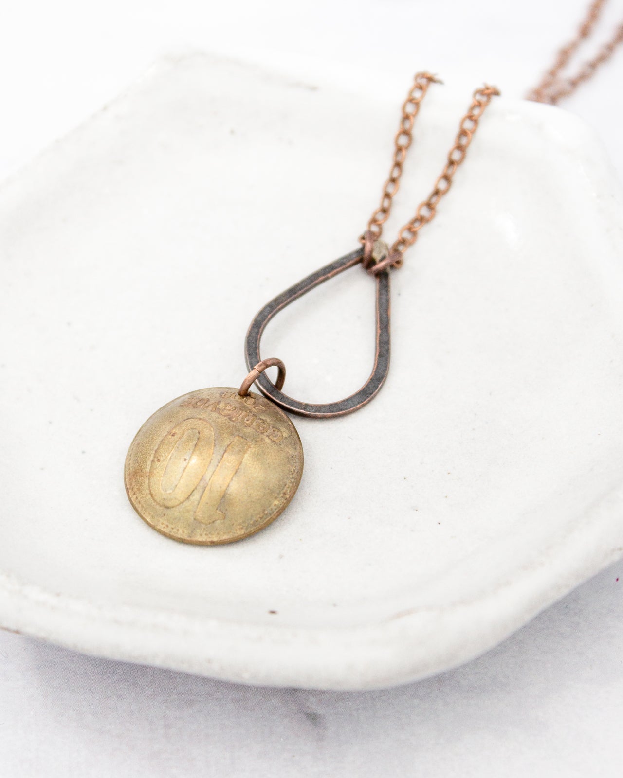 Argentina World Coin Pendant Necklace