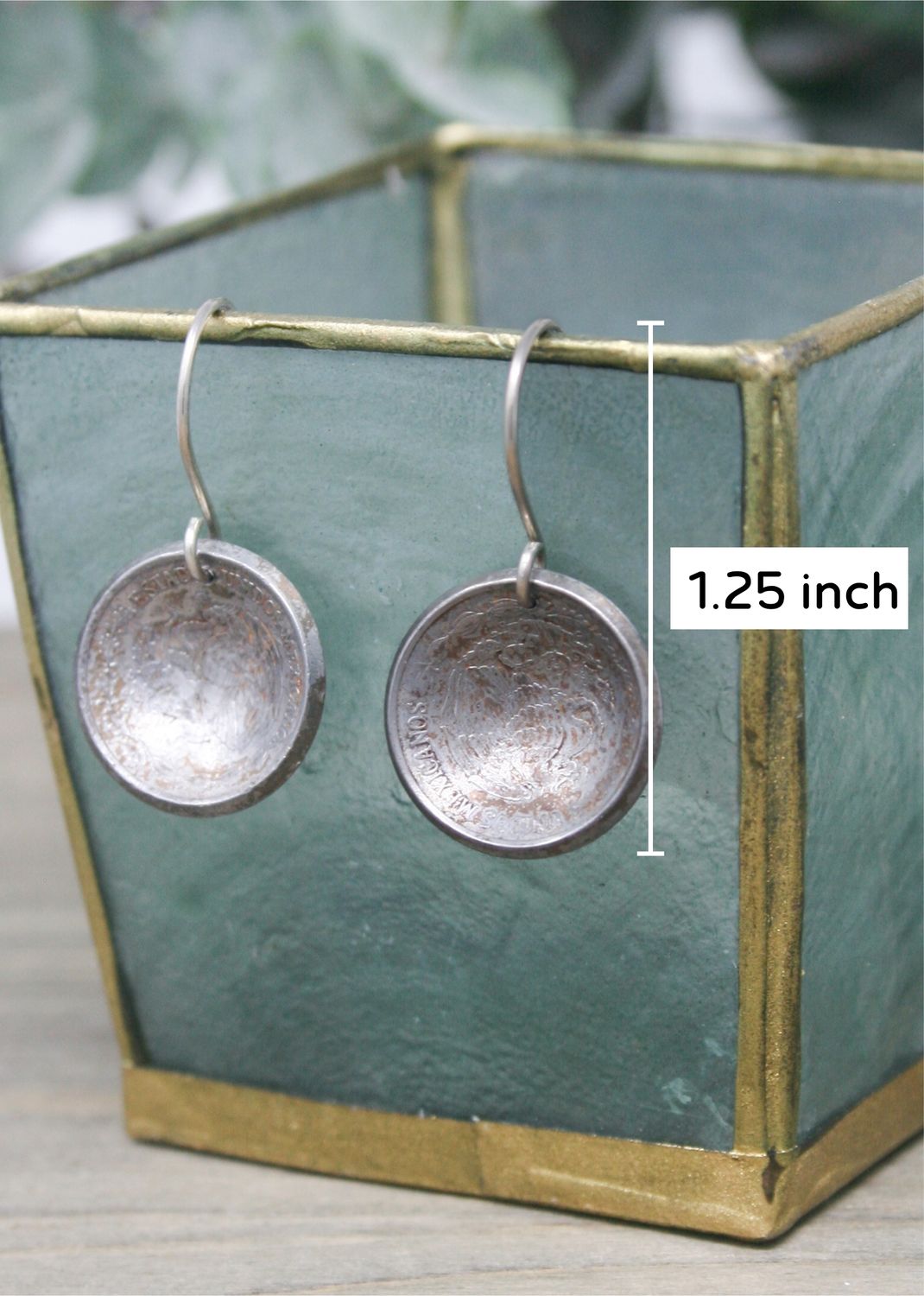 Mexico World Coin Earrings