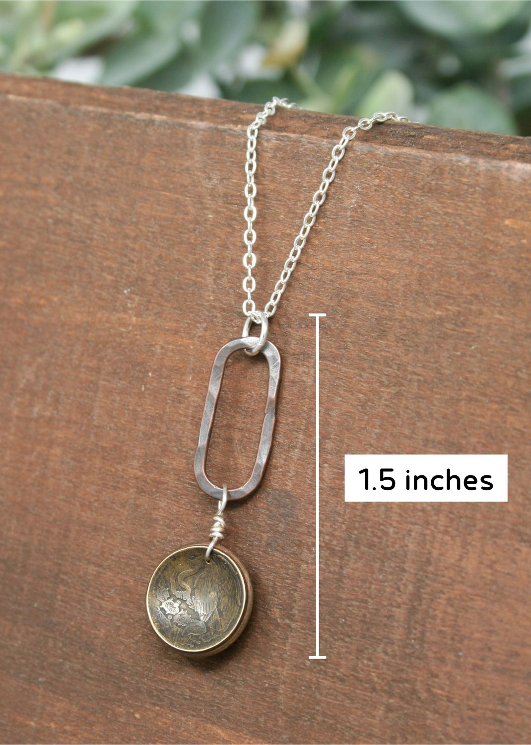 Mexico World Coin Pendant Necklace