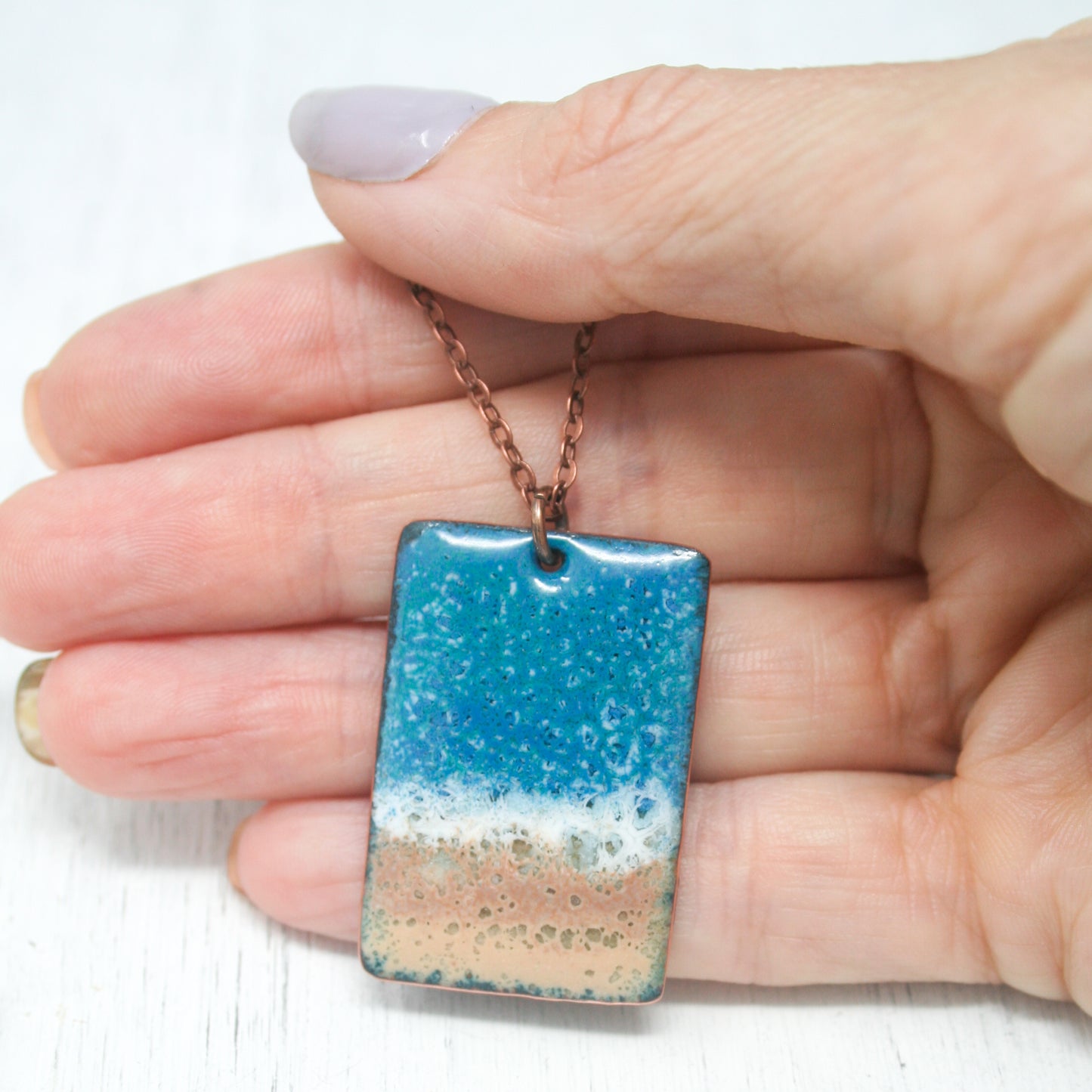 Batik Beach Pendant A [ready to ship]