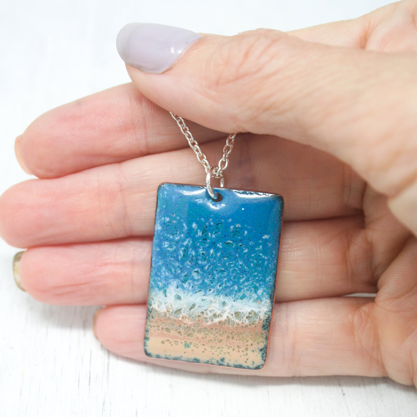 Batik Beach Pendant C [ready to ship]