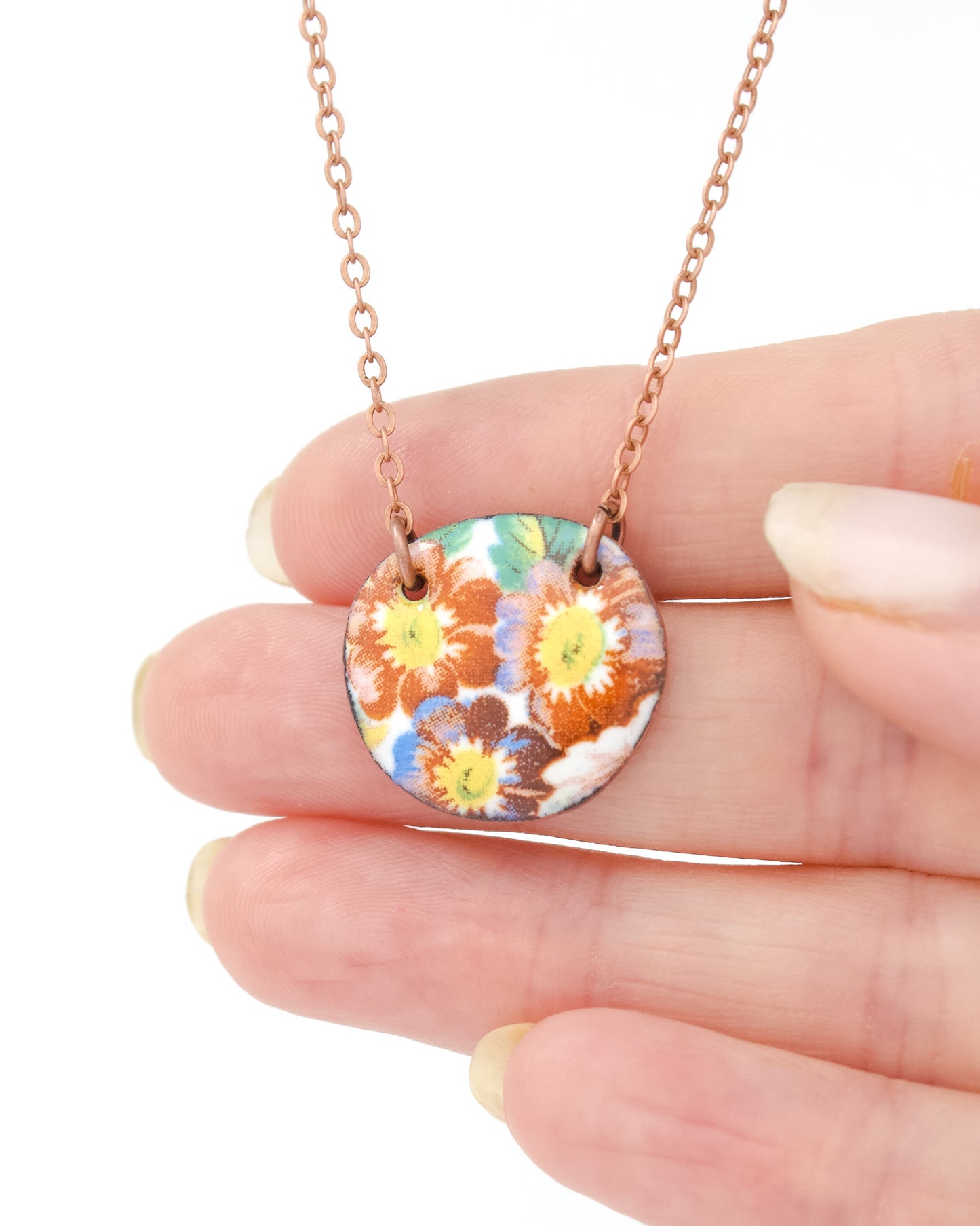 Vintage Revival Necklace- Wildflower Garden- Dot