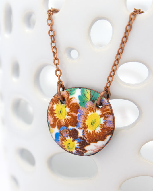 Vintage Revival Necklace- Wildflower Garden- Dot