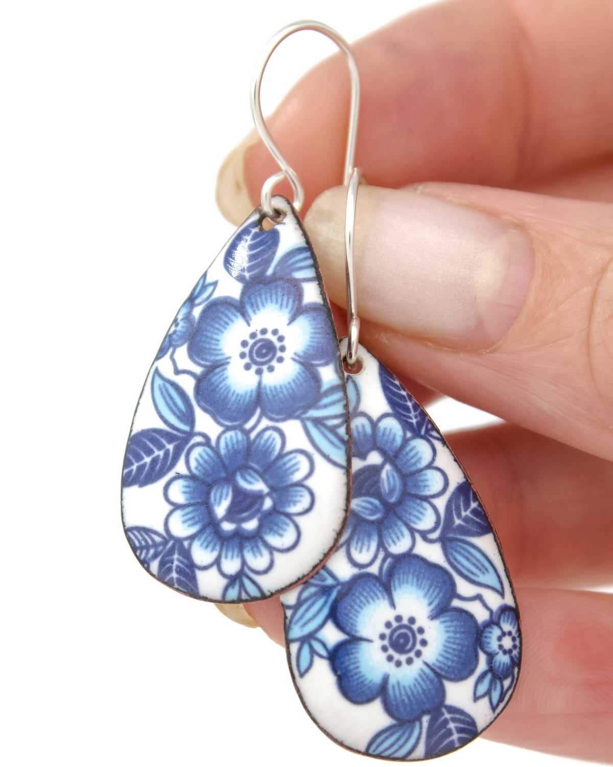 Vintage Revival Earrings, Blue Heritage, Teardrop