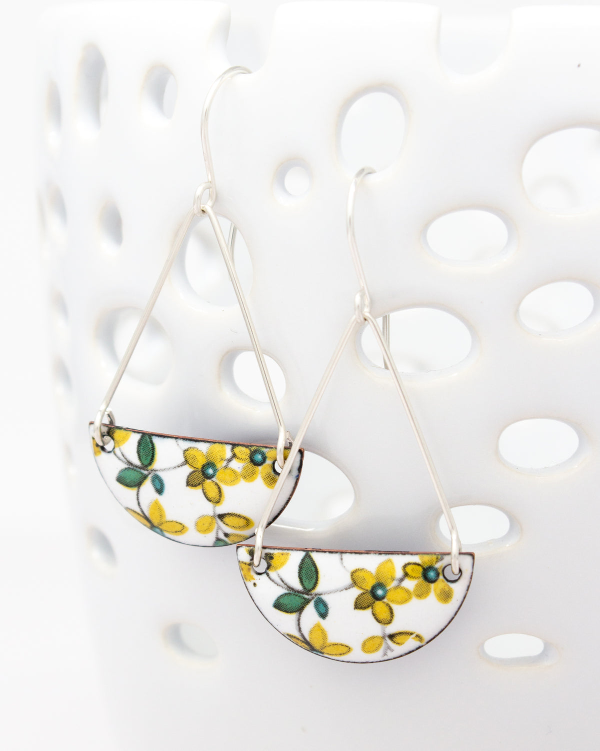 Vintage Revival Earrings, Nordic Folk, Contain