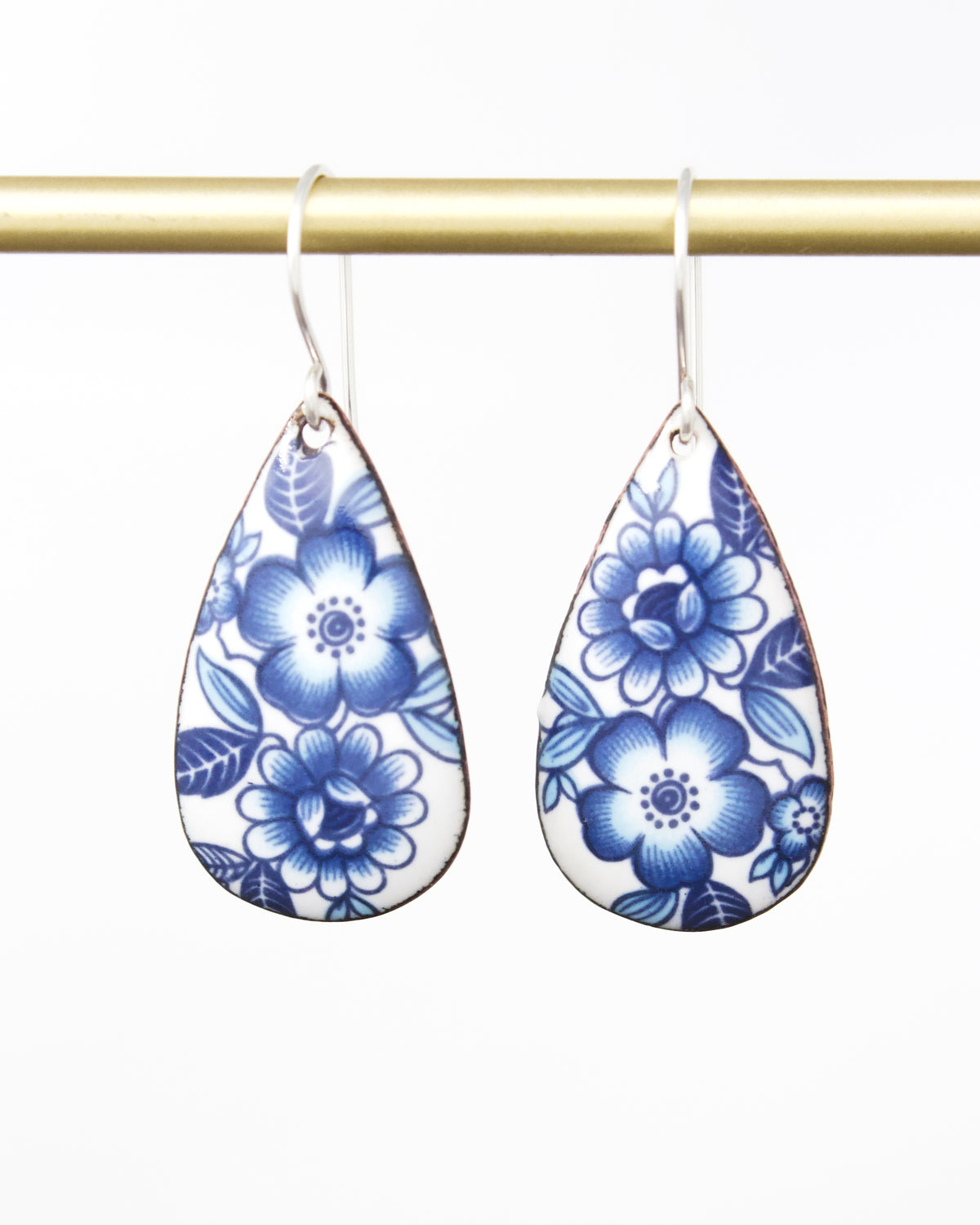 Vintage Revival Earrings, Blue Heritage, Teardrop