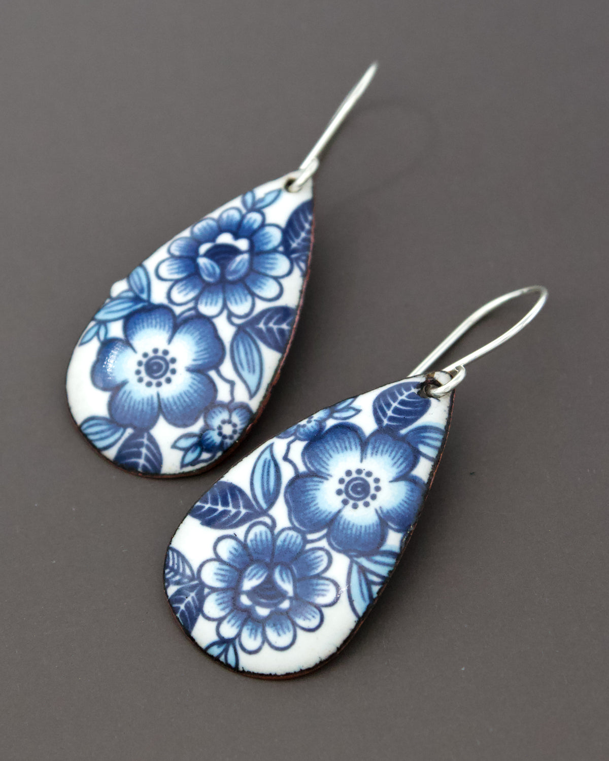 Vintage Revival Earrings, Blue Heritage, Teardrop