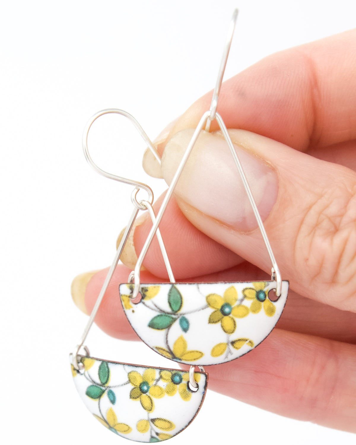 Vintage Revival Earrings, Nordic Folk, Contain