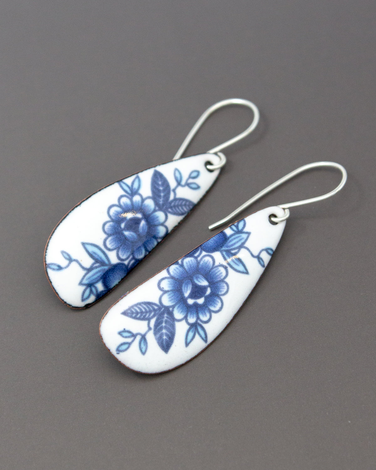 Vintage Revival Earrings, Blue Heritage, Large drop
