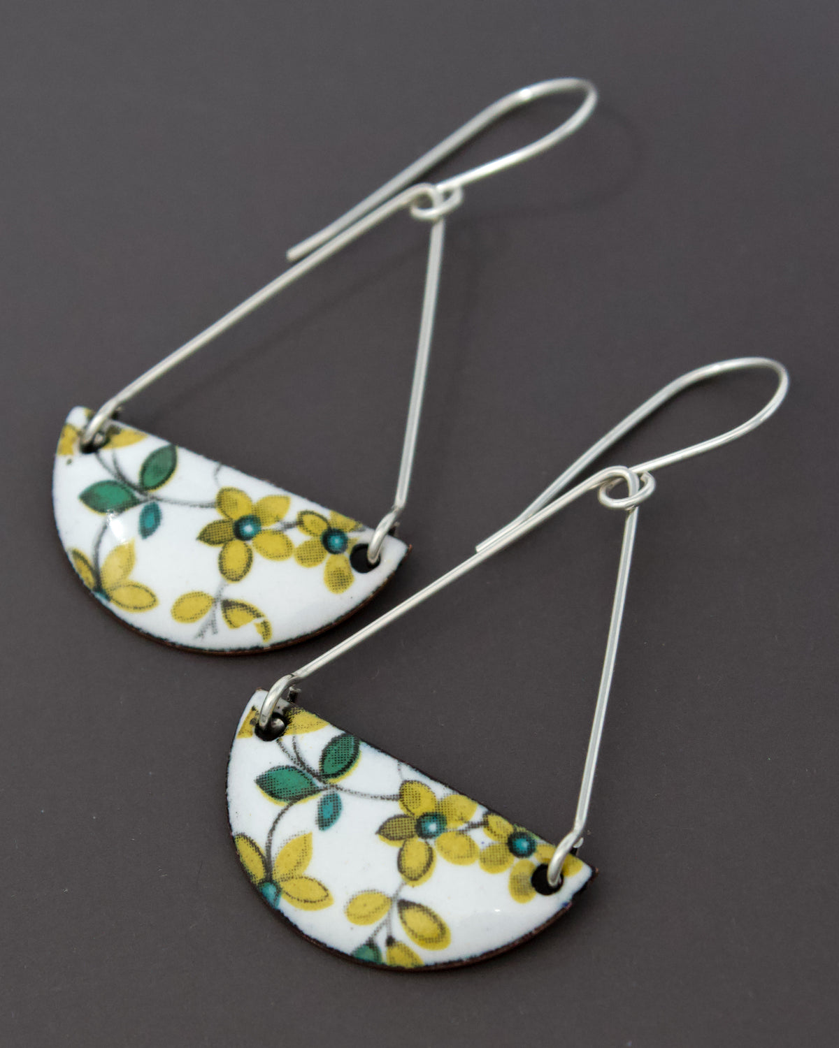 Vintage Revival Earrings, Nordic Folk, Contain
