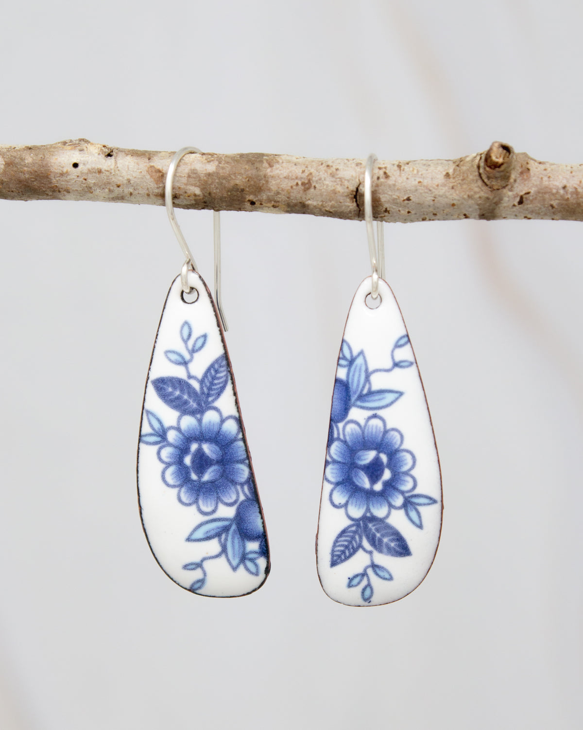 Vintage Revival Earrings, Blue Heritage, Large drop