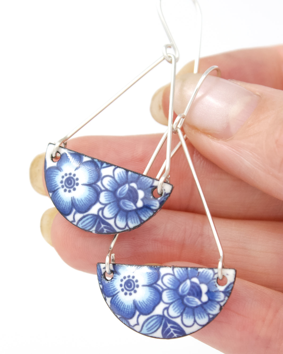 Vintage Revival Earrings, Blue Heritage, Contain