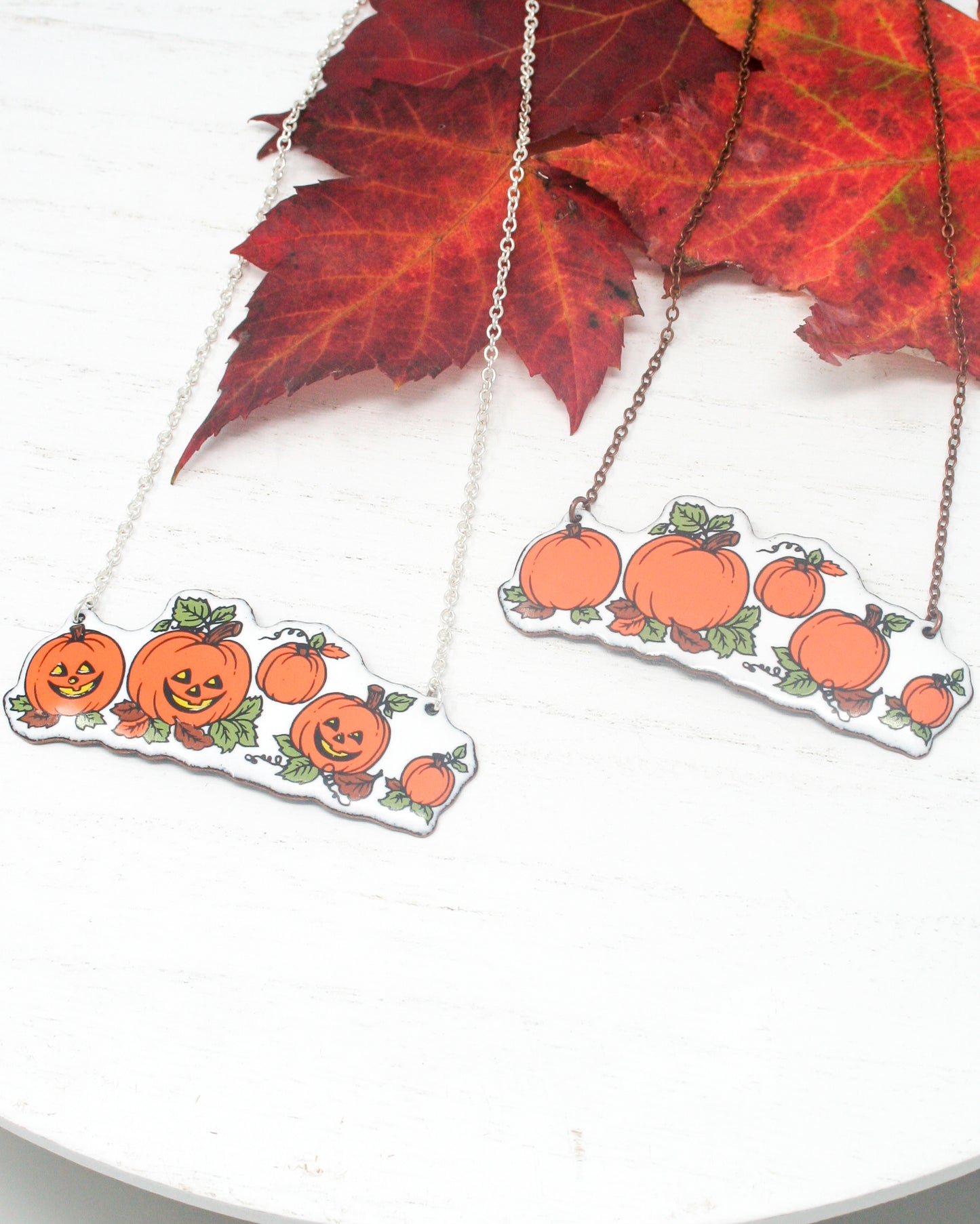 Pumpkin or Jack'o' Patch Vintage Revival Necklace [ready to ship]