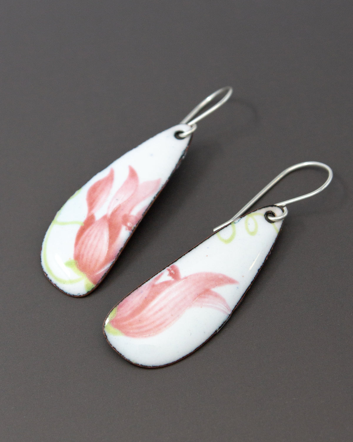 Vintage Revival Earrings, Tulip Tree, Large drop