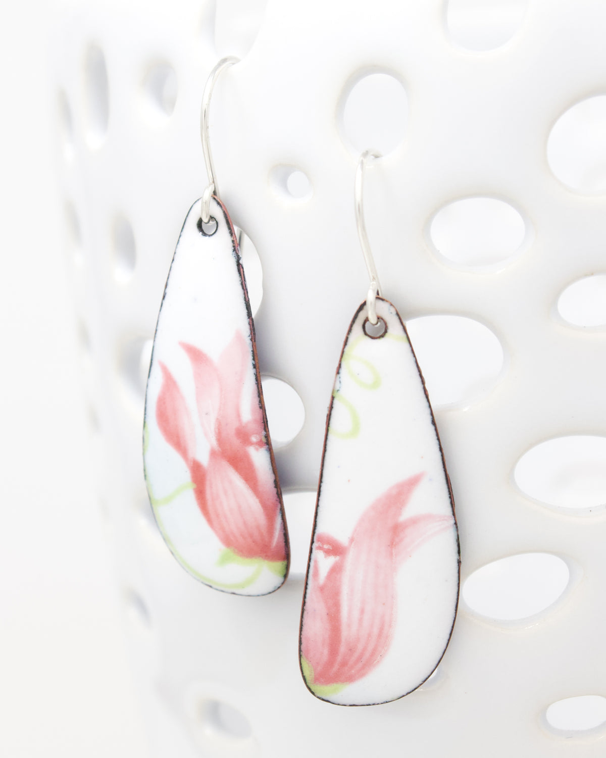 Vintage Revival Earrings, Tulip Tree, Large drop