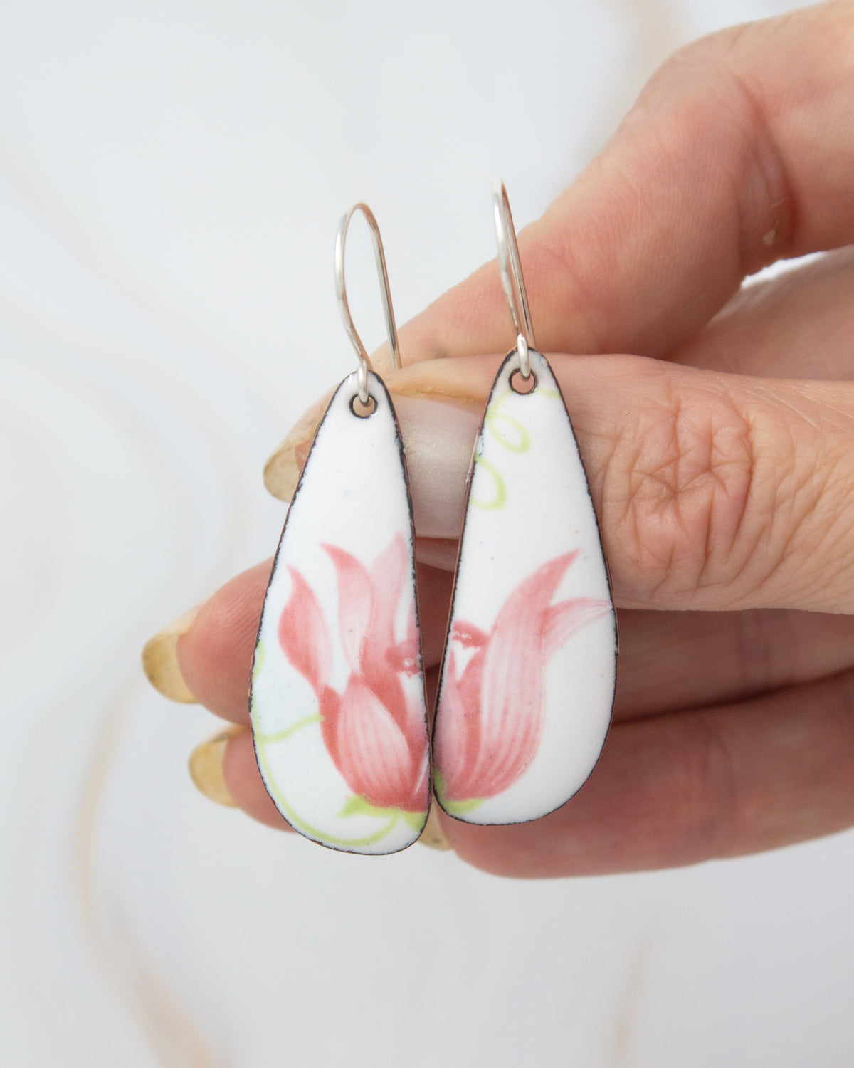 Vintage Revival Earrings, Tulip Tree, Large drop