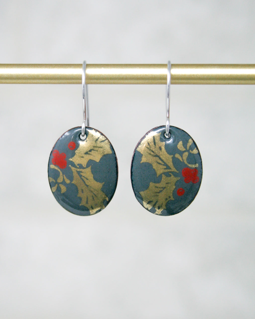 Golden Holly Vintage Revival Earrings [ready to ship]