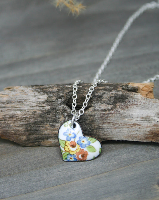 Love Wins Bouquet Small Heart Necklace [ready to ship]