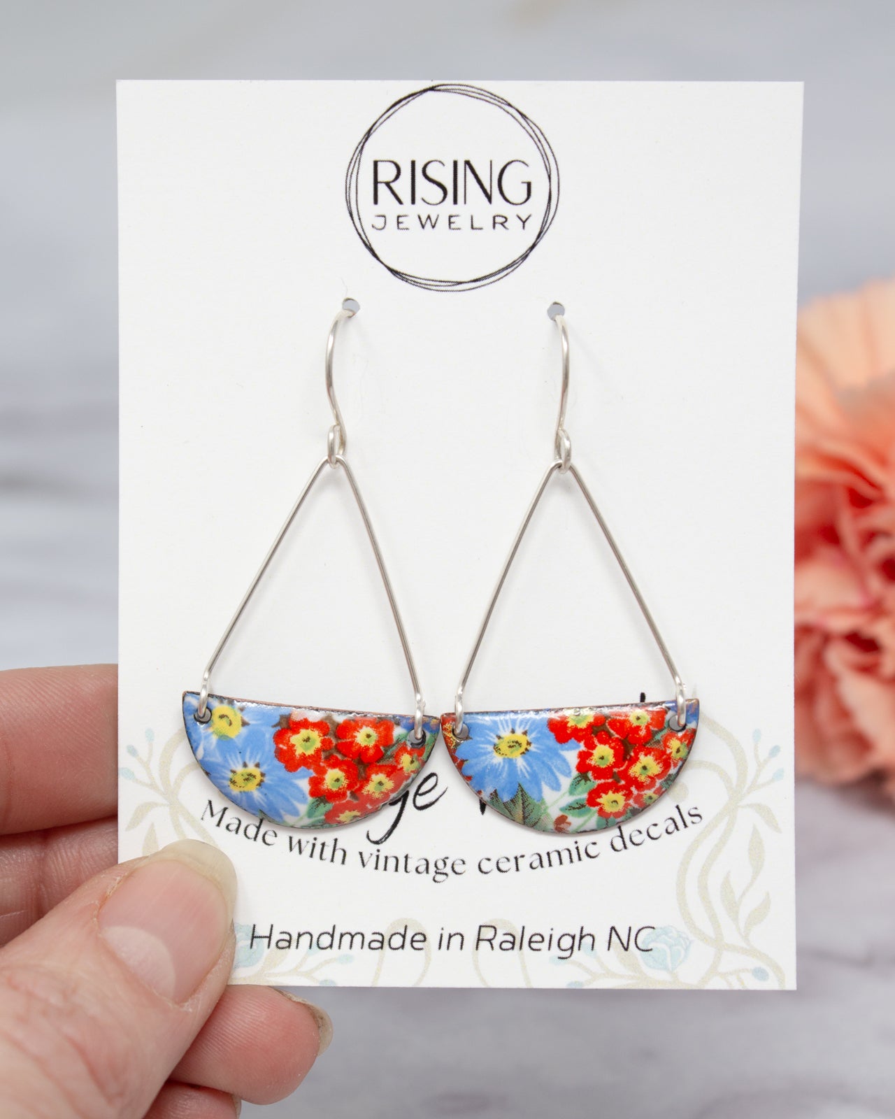 Wildflower Garden Vintage Revival Earrings, Contain