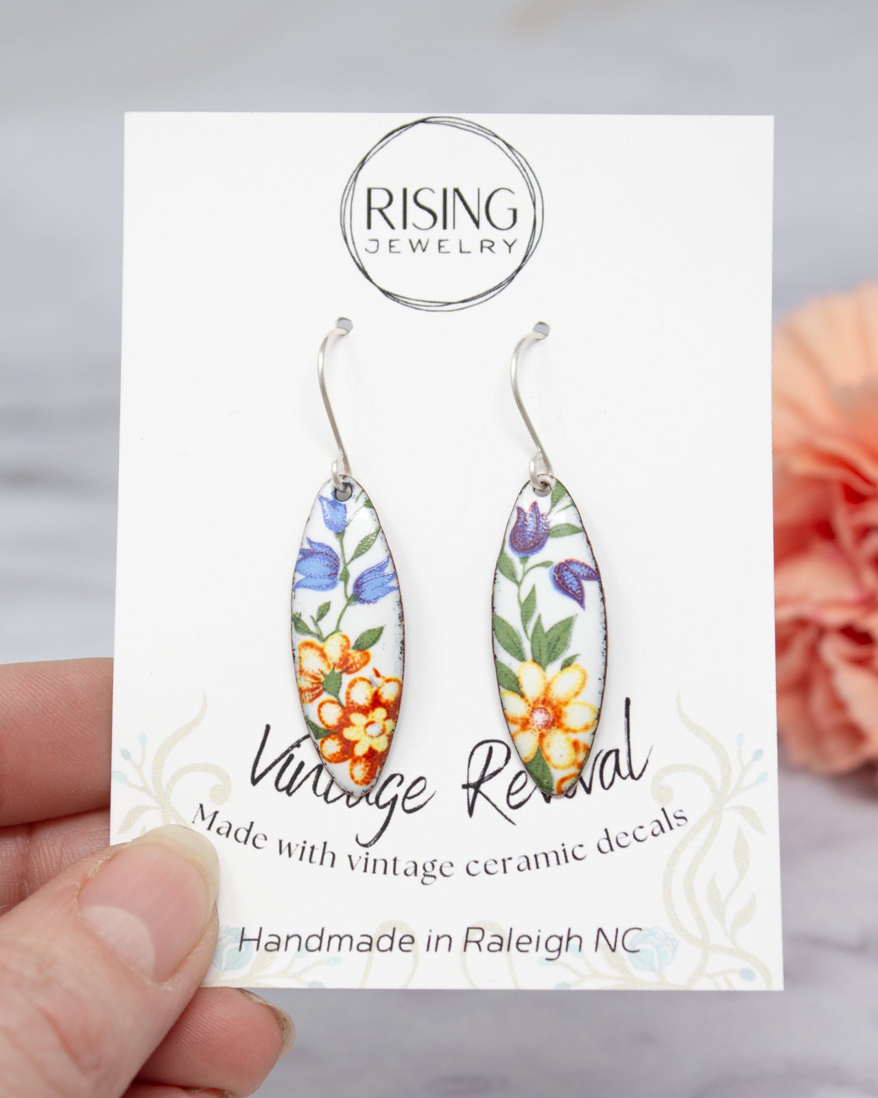 Vintage Revival Earrings, Spring Garland, Petal