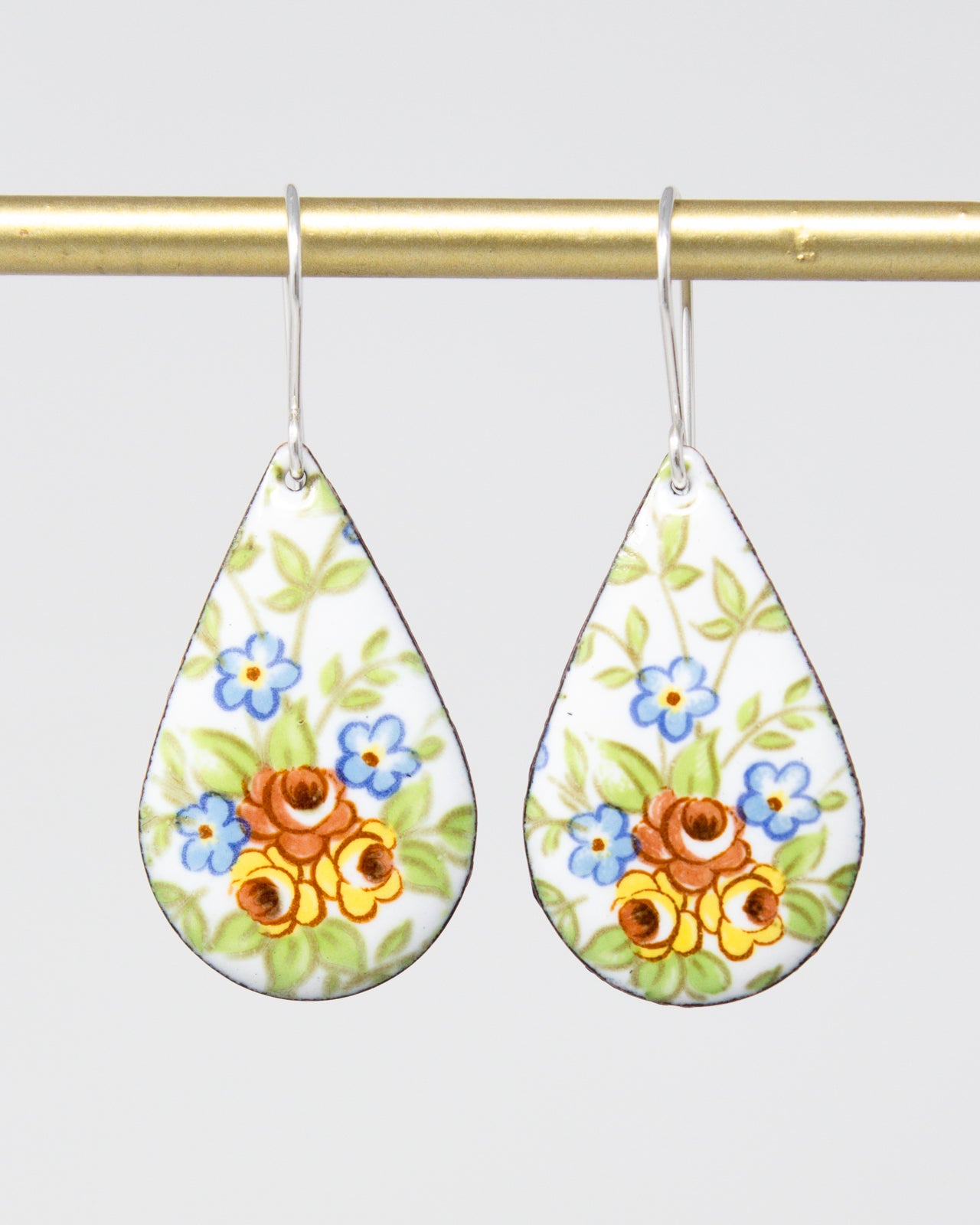 Petite Bouquet Vintage Revival Earrings, Teardrop
