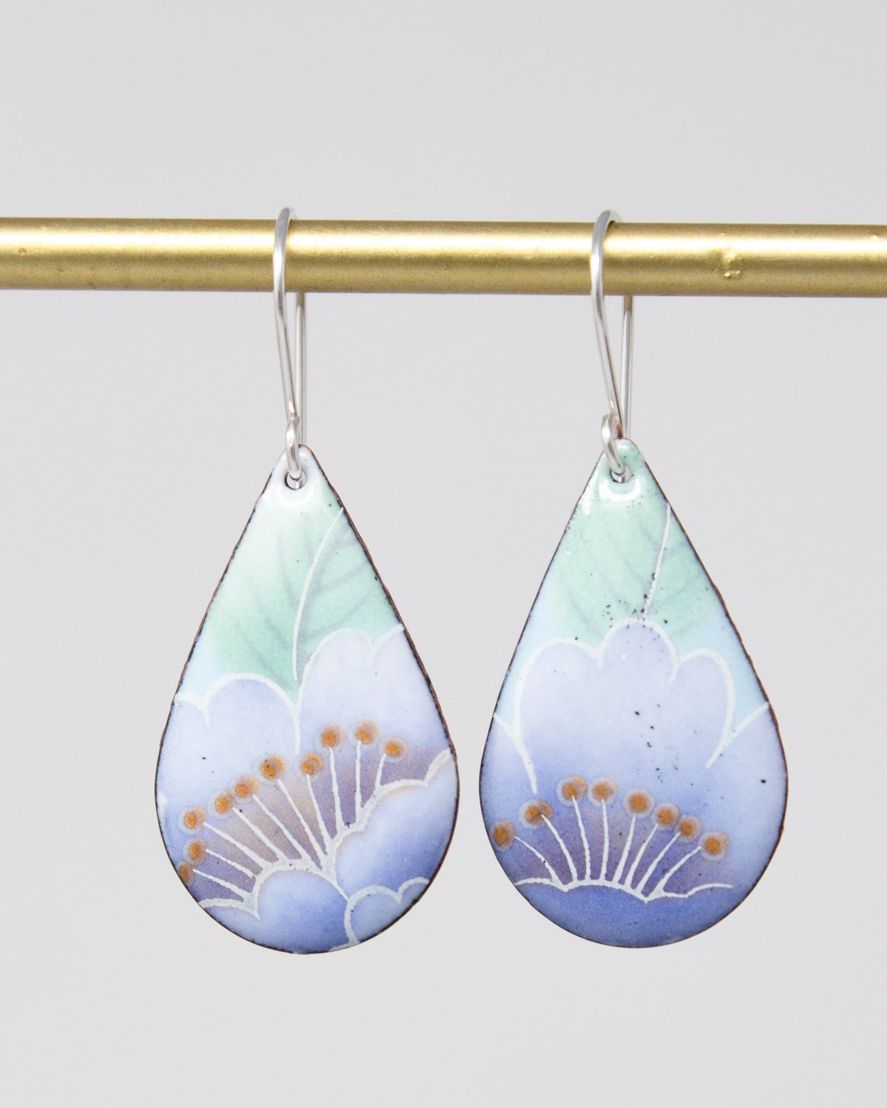 Buttercup Blues Vintage Revival Earrings, Teardrop