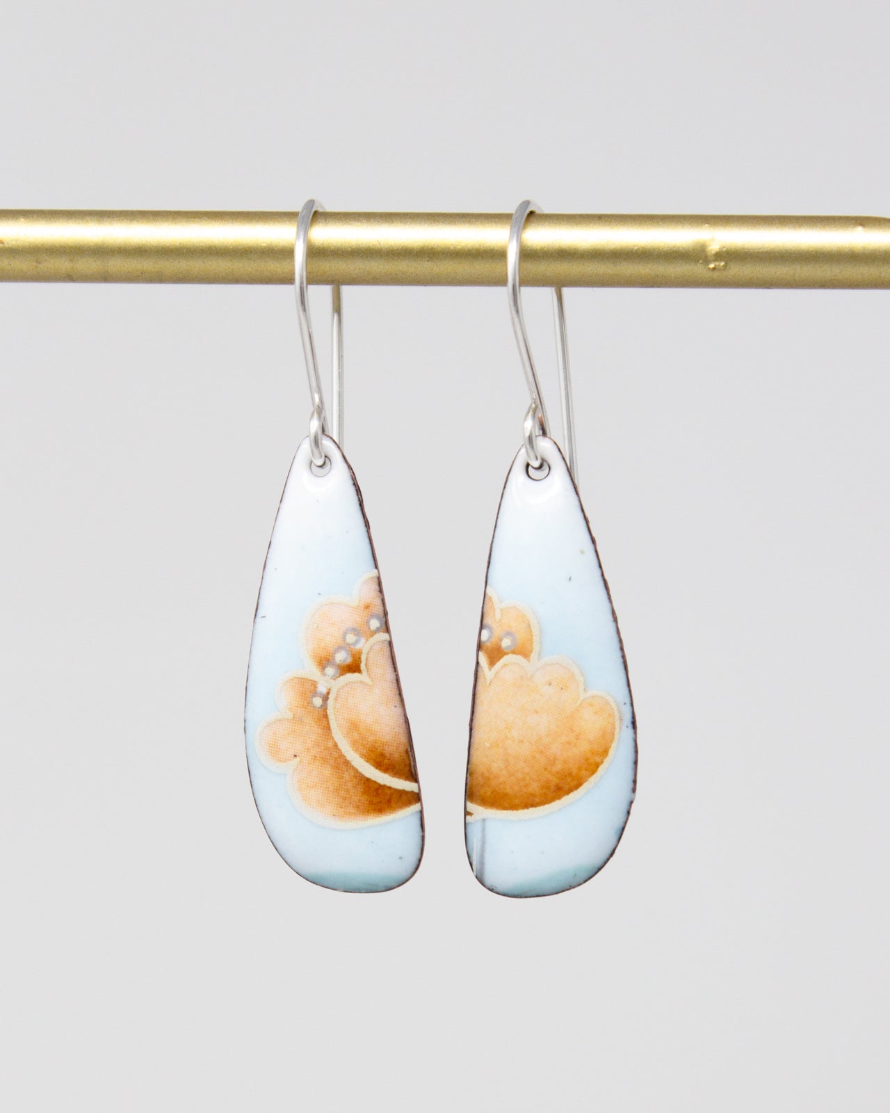 Buttercup Blues Vintage Revival Earrings, Small Drop