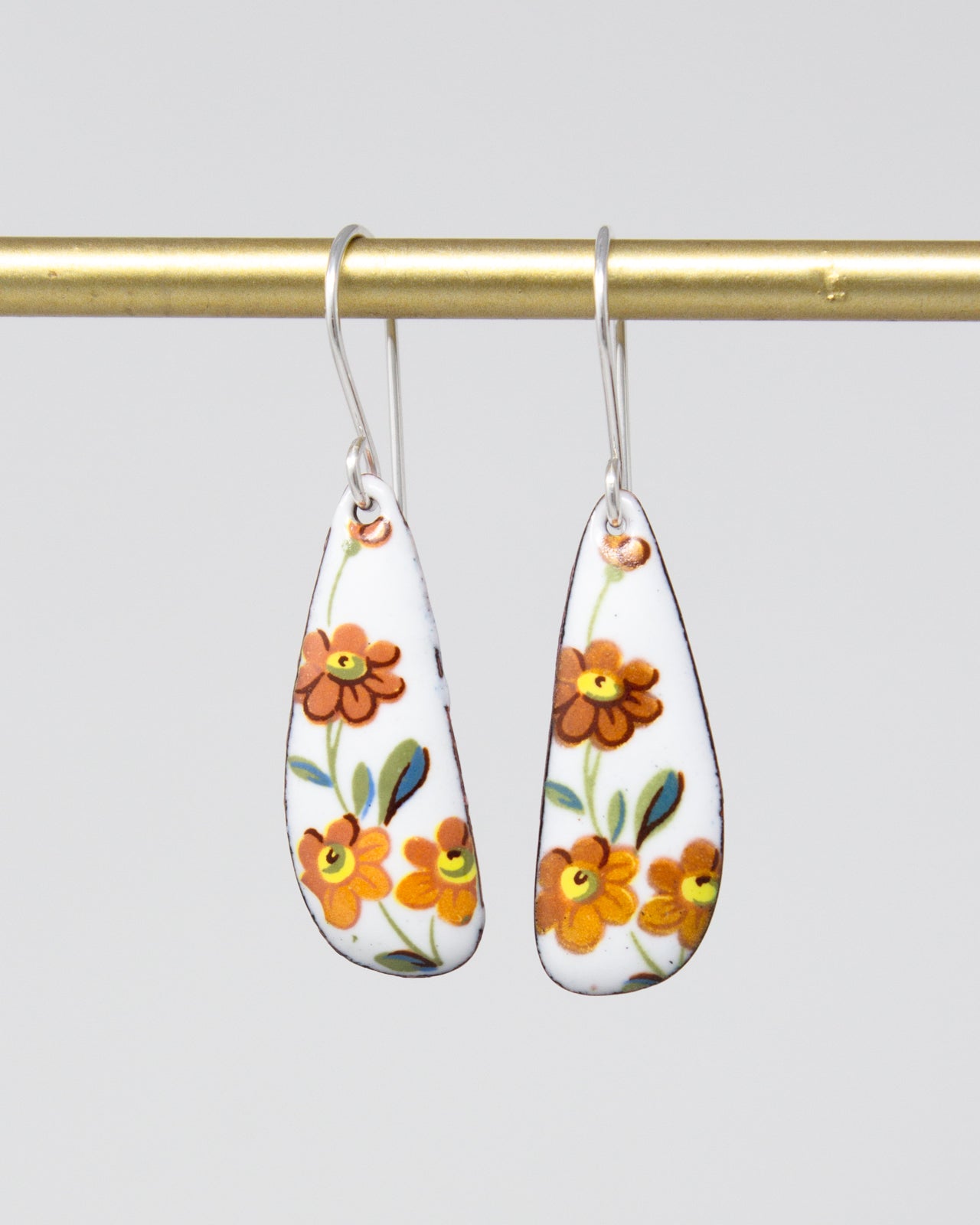 Cottage Garland Vintage Revival Earrings, Small Drop