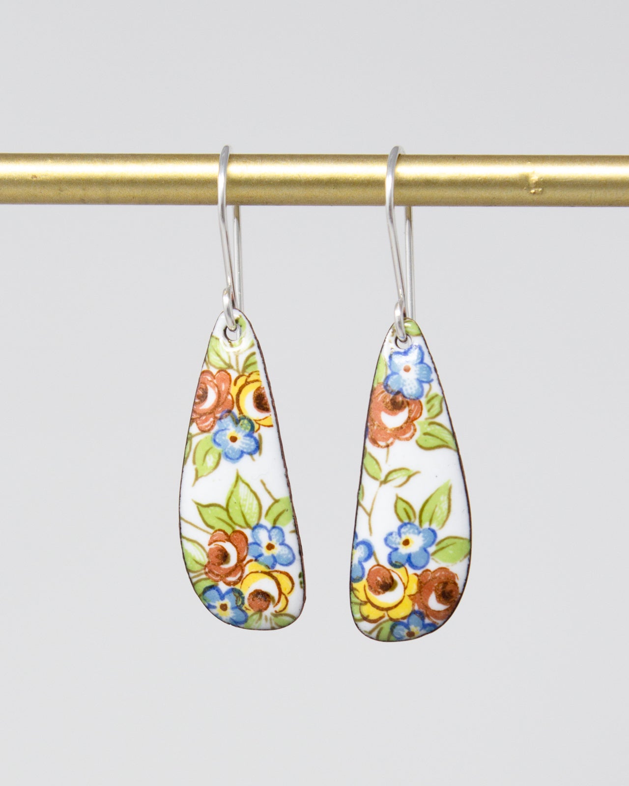 Petite Bouquet Vintage Revival Earrings, Small Drop