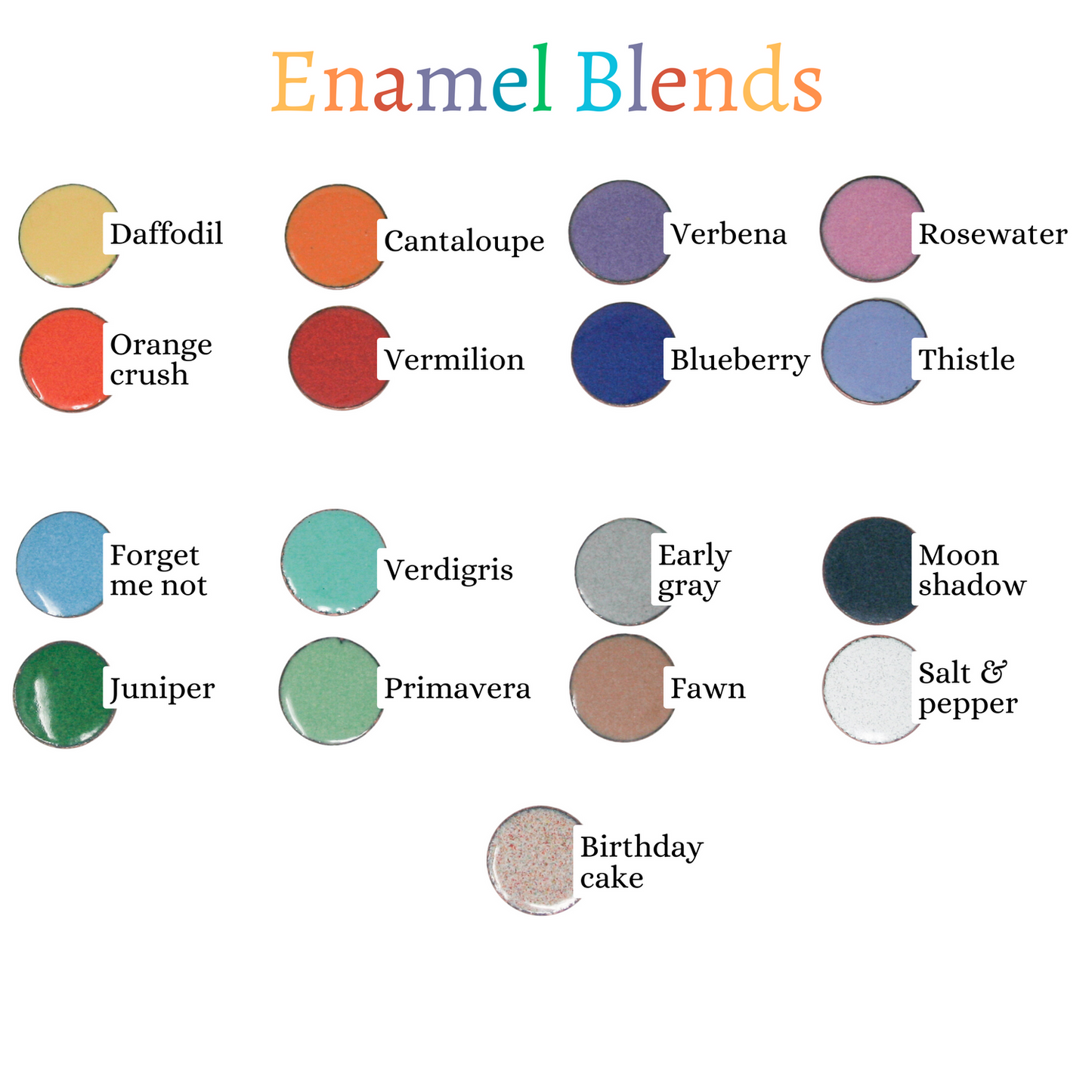 Enameled penny post earrings- new enamel blends [ready to ship]